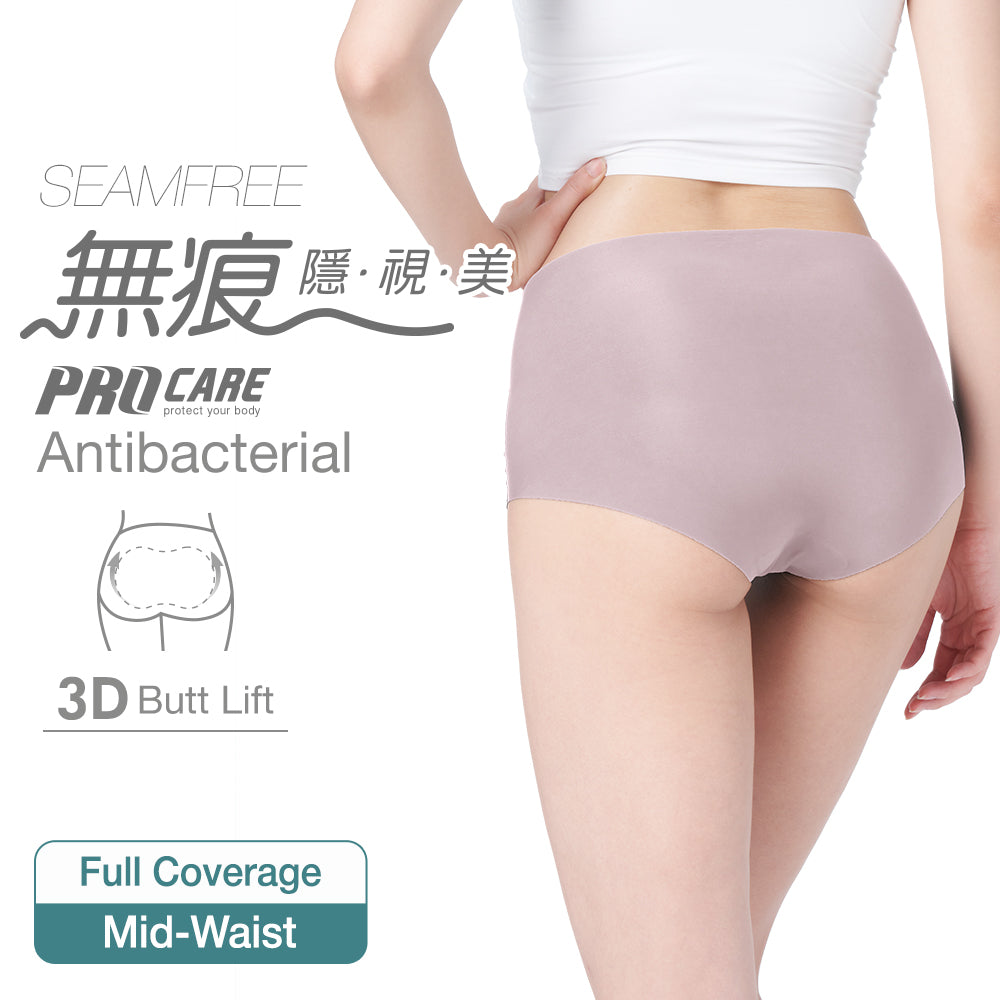 【Sculpt Fit】Seamfree Antibacterial Panty - Mid Waist