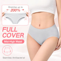 【Full Cover】Mid High Waist - Seamless Panty