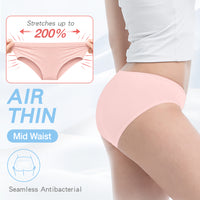 【Air Thin】 Mid Waist - Seamless Panty