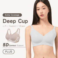 【Deep Cup】Push-Up Seamless Wireless Bra
