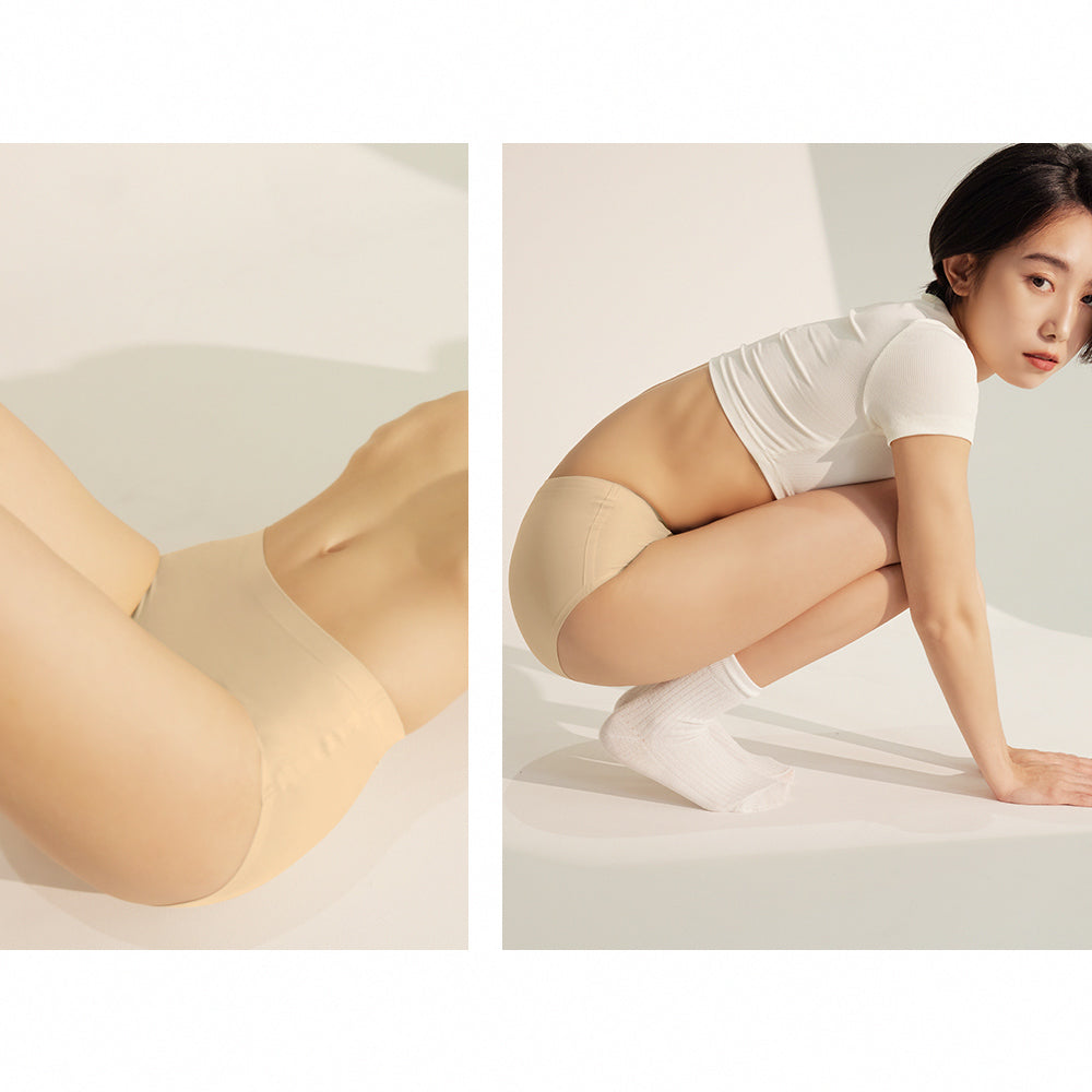 【Sculpt Fit】Seamfree Antibacterial Panty - Mid Waist